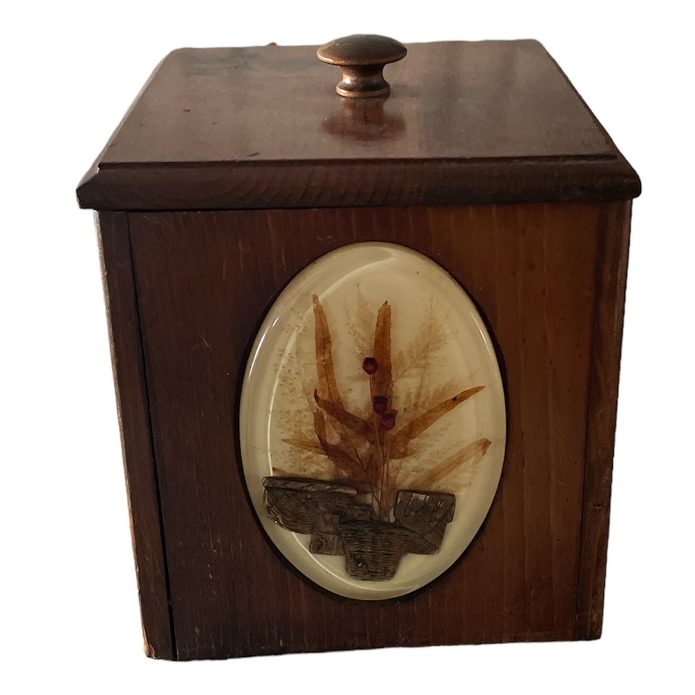 Vintage Rustic Wooden 4 Piece Canister Set - Picture 9 of 9